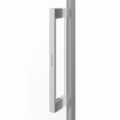 Душевая дверь CRISTALLO, раздвижная с функцией soft close, 140х210, брашированный никель, упаковка 1/2 Душевая дверь CRISTALLO, раздвижная с функцией soft close, 140х210, брашированный никель, упаковка 1/2