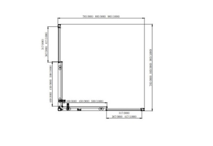 AQ ARI KV10020CH Душевой уголок квадратный, двери раздвижные 1000x1000x2000 профиль хром, стекло прозрачное AQ ARI KV10020CH Душевой уголок квадратный, двери раздвижные 1000x1000x2000 профиль хром, стекло прозрачное