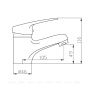 Смеситель для раковины Agger Exact A2102100 Смеситель для раковины Agger Exact A2102100