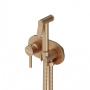 214000000 Option, Смеситель монтируемый в стену, с гиг.душем, бронза