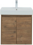 Тумба под раковину Aquanet Nova Lite 60 дуб рустикальный (2 дверцы)