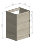Тумба под раковину BelBagno Kraft-LVD 60 bianco opaco Тумба под раковину BelBagno Kraft-LVD 60 bianco opaco