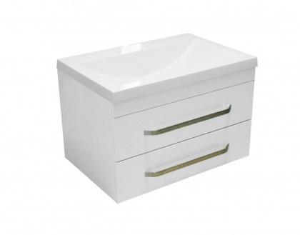 Тумба подвесная под умывальник Monaсo 700х480 2 ящика (ШхГхВ) 698х476х430