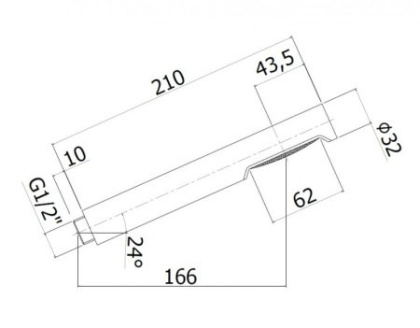 CZR-B-D1F-01 Ручной душ, металлический, исполнение Хром