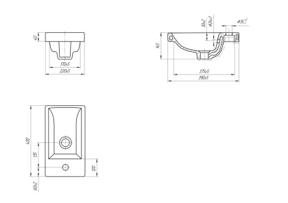 Раковина COMO 40