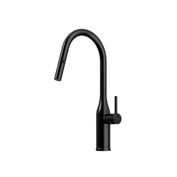 Смеситель для кухни SANCOS Grand с вытяжным изливом, цвет матовый черный, арт. SC4002MB