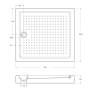 Акриловый поддон CEZARES TRAY-A-AH-140/90-15-W Акриловый поддон CEZARES TRAY-A-AH-140/90-15-W