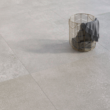 Турнель серый светлый обрезной 80x80x0,9