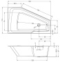 Акриловая ванна Riho Rething Space 180x110 L Акриловая ванна Riho Rething Space 180x110 L