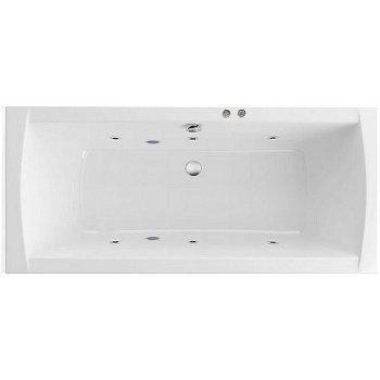 Ванна EXCELLENT Aquaria Lux 180x80 "SOFT" (хром)