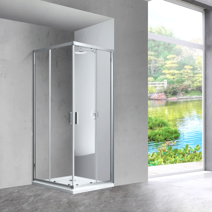 Душевой уголок Scala VSS-2SC800CL, 800*800, хром, стекло прозрачное