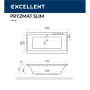 Ванна EXCELLENT Pryzmat Slim 180x80 "ULTRA" (золото) Ванна EXCELLENT Pryzmat Slim 180x80 "ULTRA" (золото)