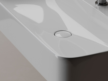 Умывальник AURA с 1 отверстием для смесителя, без перелива 1000*470*135мм