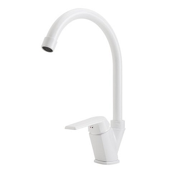 Смеситель для кухни OneLife P02-000w полимерный Смеситель для кухни OneLife P02-000w полимерный