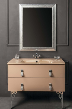 Столешница стекло 110см моноблок CAPPUCINO