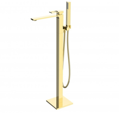 LUCE Напольный смеситель для ванны, золото LUC-FMT-ORO