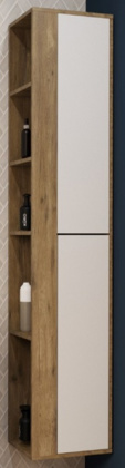 Пенал подвесной Monaco Wood с открытой полкой правосторонний (ШхГхВ) 350х350х1747 Пенал подвесной Monaco Wood с открытой полкой правосторонний (ШхГхВ) 350х350х1747