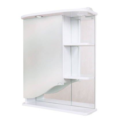 Шкаф-зеркало Onika Виола 60 белый, правый, с подсветкой