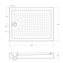 Акриловый поддон CEZARES TRAY-A-AH-140/90-15-W Акриловый поддон CEZARES TRAY-A-AH-140/90-15-W