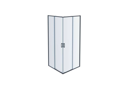 AQ ARI KV09020BL Душевой уголок квадратный, двери раздвижные 900x900x2000 профиль черный, стекло прозрачное AQ ARI KV09020BL Душевой уголок квадратный, двери раздвижные 900x900x2000 профиль черный, стекло прозрачное