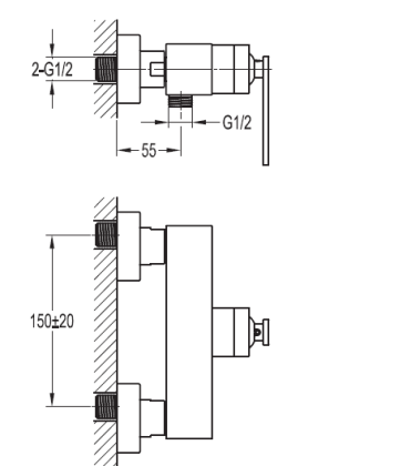 CITY-F-D-01 Смеситель для душа