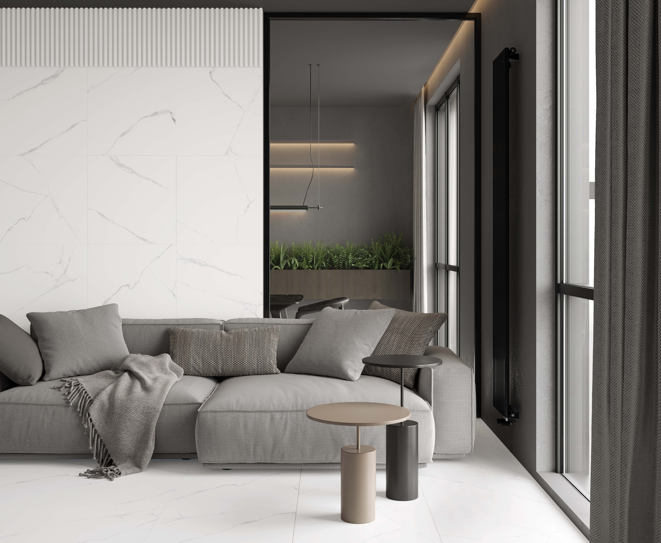 Atlantic White Керамогранит i белый 60x120 Сатинированный