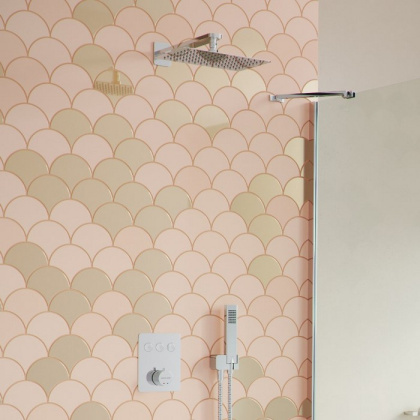 Термостатическая душевая система скрытого монтажа EXCELLENT Krotos AREX.SET.8046CR (хром)