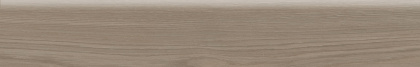 Плинтус Альберони коричневый светлый матовый обрезной 60x9,5x0,9