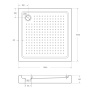 Акриловый поддон CEZARES TRAY-A-A-95-15-W Акриловый поддон CEZARES TRAY-A-A-95-15-W