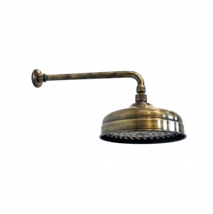 Душевая лейка MUSE "тропический дождь" с кронштейном, потертая бронза