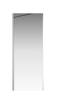 Душевая перегородка Creto Tenta 700 мм стекло прозрачное, профиль хром 123-SP-700-C-CH-8, EASY CLEAN