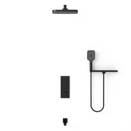 Душевой комплект VSFW-431T1RMB встраиваемый, термостатический, 3 режима, черный