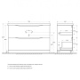 Тумба с раковиной напольная BelBagno MARINO 120 Bianco Lucido