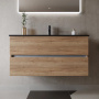 Тумба подвесная SANCOS Urban 990х450х550, c двумя ящиками оснащенными доводчиками, дуб галифакс натуральный , арт. UR100EG