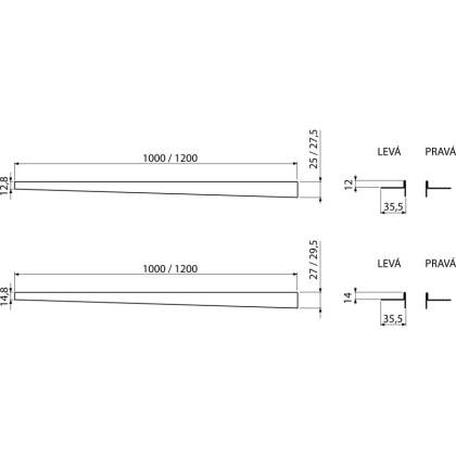 Pейка из нержавеющей стали для пола с уклоном, правая