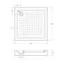 Акриловый поддон CEZARES TRAY-A-A-95-15-W Акриловый поддон CEZARES TRAY-A-A-95-15-W