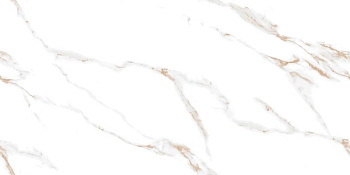 Calacatta Sharp Gold Керамогранит белый 60х120 Полированный