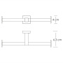 Lippe K-6596D Держатель туалетной бумаги, двойной