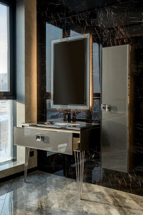 Консоль LUCIDO 80 см Глянцевый Графит 307005 770-080-GR Boheme