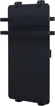 Полотенцесушитель электрический Allen Brau Infinity 120x44 с рейлингом 2.0 и креплением, черный матовый