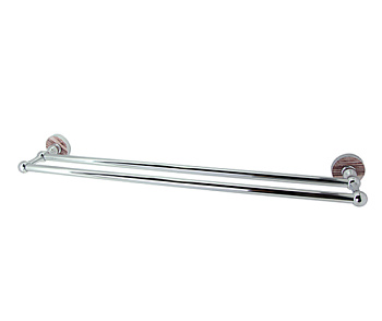 Штанга для полотенец Regen двойная, 67х6х13 см, хром, K-6940