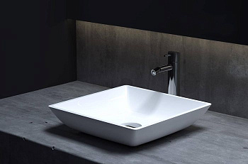 Раковина Salini CALLISTA 108 1101208SMRH S-Stone покраска по RAL снаружи, накладная, матовая