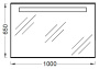 Зеркало Jacob Delafon EB1416-NF 100 см, шт Зеркало Jacob Delafon EB1416-NF 100 см, шт