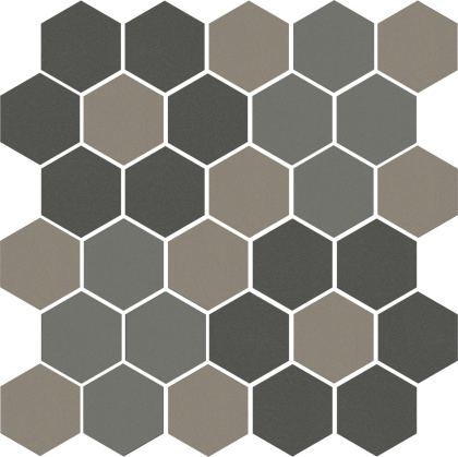 Декор AD\A657\MM Агуста чёрный,серый  29,7см*29,8см*6,9мм (1уп/8шт/0,708м2) матовый, шт.