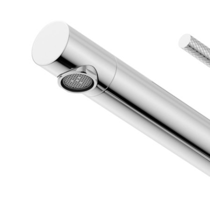 RELAX-LC2-01-W0 Смеситель для накладной раковины однорычажный без донного клапана, хром