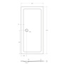Передняя панель SMC поддона CEZARES TRAY-M-AH-140/90-SCR Передняя панель SMC поддона CEZARES TRAY-M-AH-140/90-SCR
