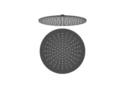 Круглый верхний душ  300*7 мм AQUATEK, матовый черный AQ2079MB 