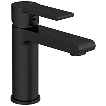 Смеситель для раковины BRASKO BLACK однорычажный черный клик клак