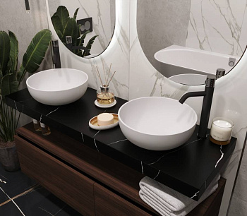 Столешница прямая FLAT NERO MARQUINA 1410*460*70