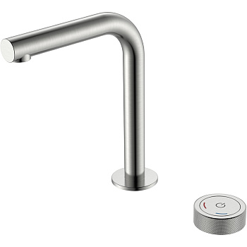 Смеситель автоматический для раковины на 2 отв. TECH Nikel Brush